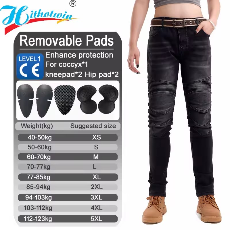 Motorcycle Gear Women Pants - Pantalones vaqueros de motocicleta para mujer,