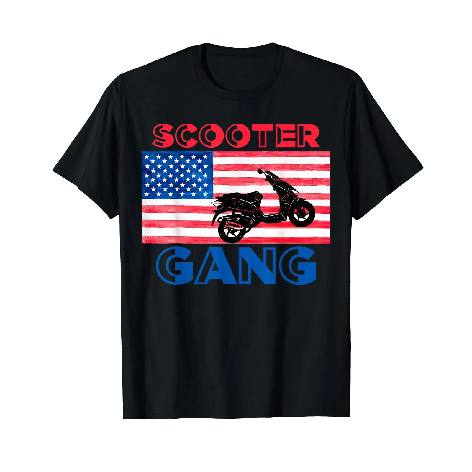 Motorcycle Gear Wash - Camiseta Scooter Gang Moped con bandera