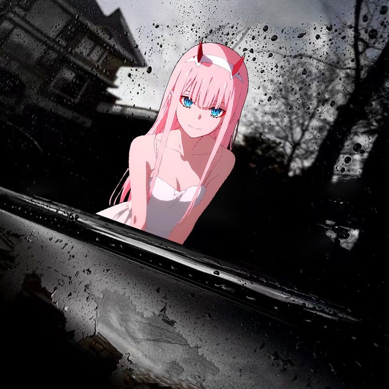 Zero Motorcycle Gear - Pegatinas de Anime de Zero Two