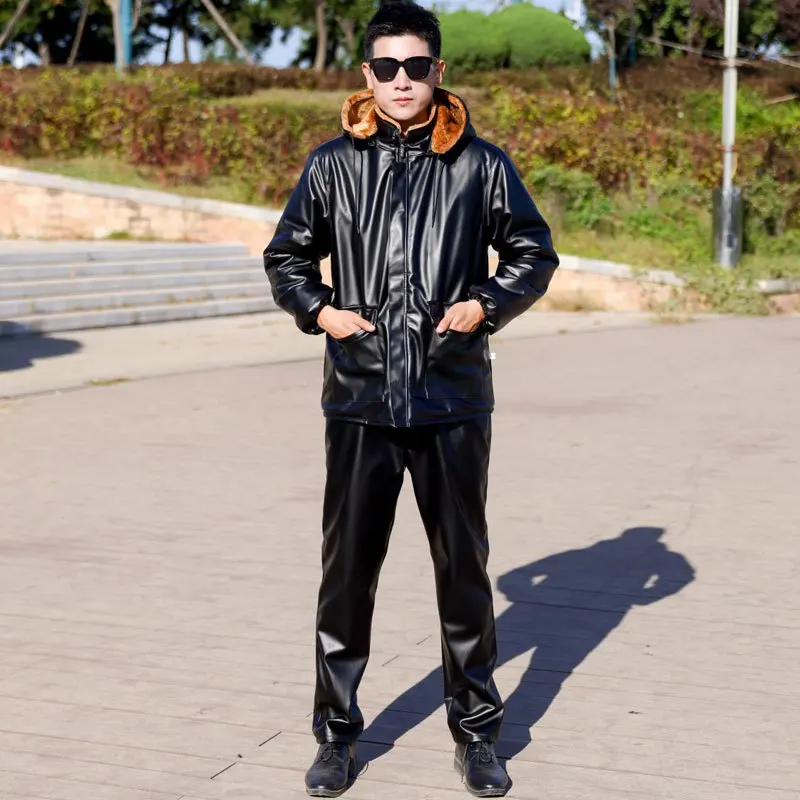 Motorcycle Gear Jacket And Pants - Buena chaqueta de cuero para hombre,