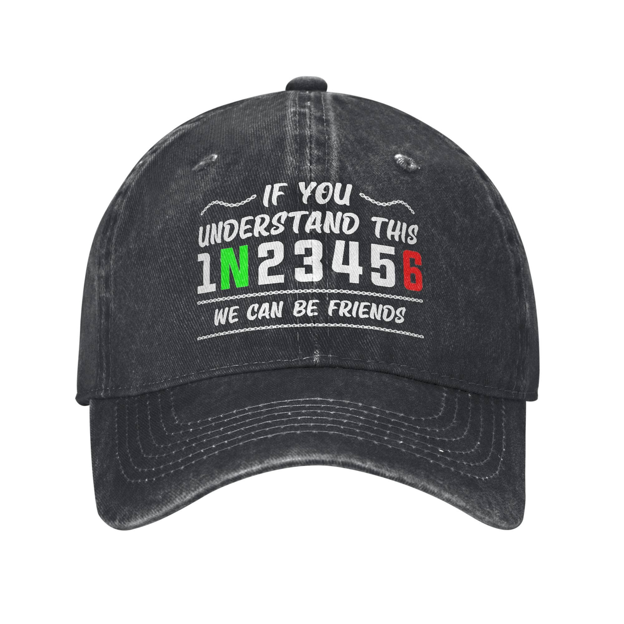 Motorcycle Gear Wash - Gorra de béisbol de mezclilla desgastada
