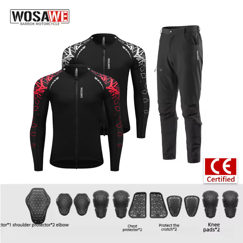 Traje de Motociclismo WOSAWE p - Motorcycle Gear Jacket And Pants reseña y precio