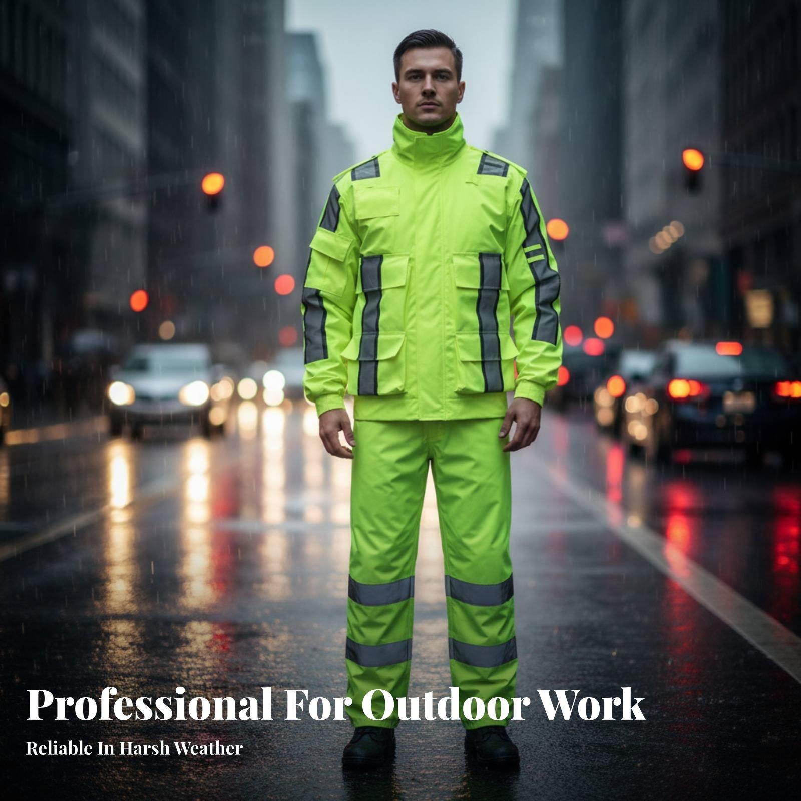 Traje Impermeable Reflectante  - Motorcycle Gear Jacket And Pants reseña y precio