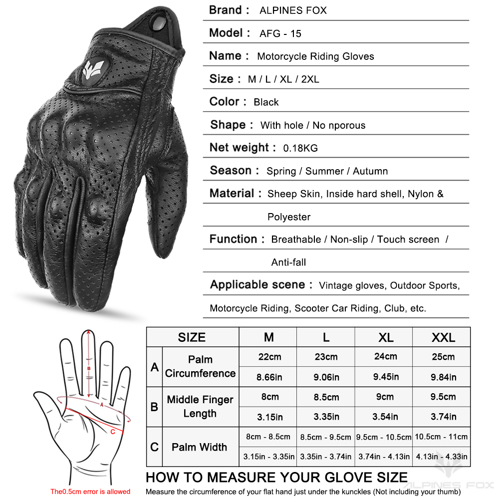 Guantes de cuero Retro para mo - Motorcycle Gear Fox reseña y precio