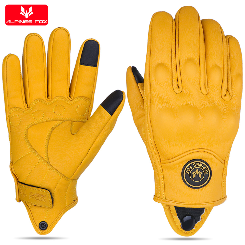 Guantes de cuero vintage para  - Motorcycle Gear Fox reseña y precio