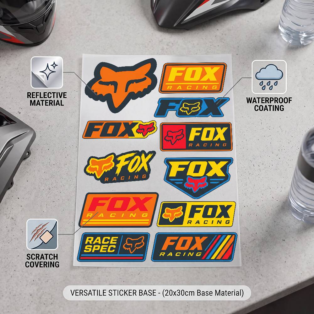 Pegatina reflectante de alta v - Motorcycle Gear Fox reseña y precio