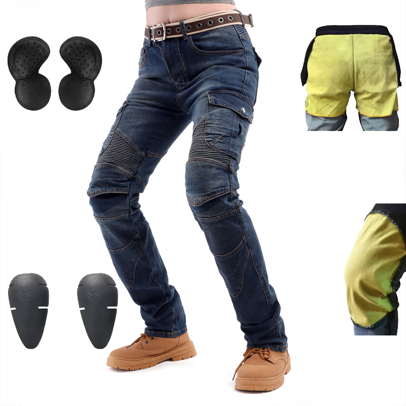 Kevlar pantalones vaqueros de  - Motorcycle Gear Women Pants reseña y precio
