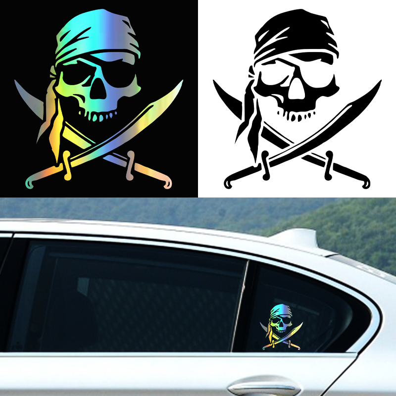 Calcomanía de calavera pirata  - Motorcycle Gear Protection reseña y precio